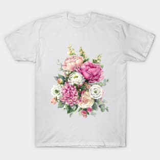 Hydrangea and Peonies T-Shirt